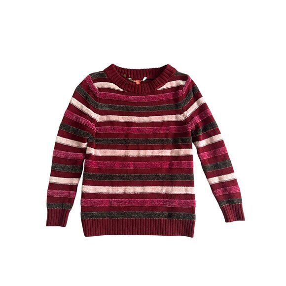 MODCLOTH Holiday Crewneck Striped Sweater Size X Small - Picture 5 of 6
